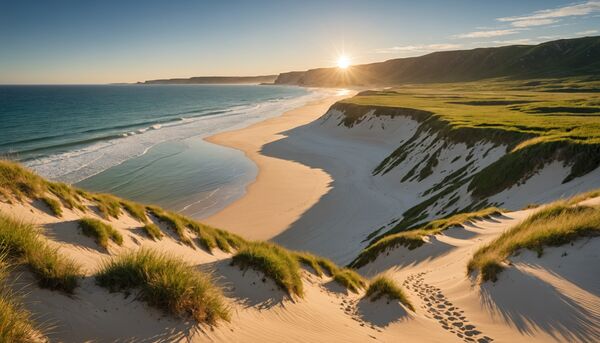 Randonnées côte d'Émeraude : sable doré, criques préservées et panoramas avec le camping de l'ile verte