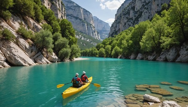 Explorer en paddle ou pédalo dans les gorges du verdon avec le camping terra-verdon